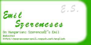 emil szerencses business card